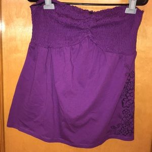 Purple tube top